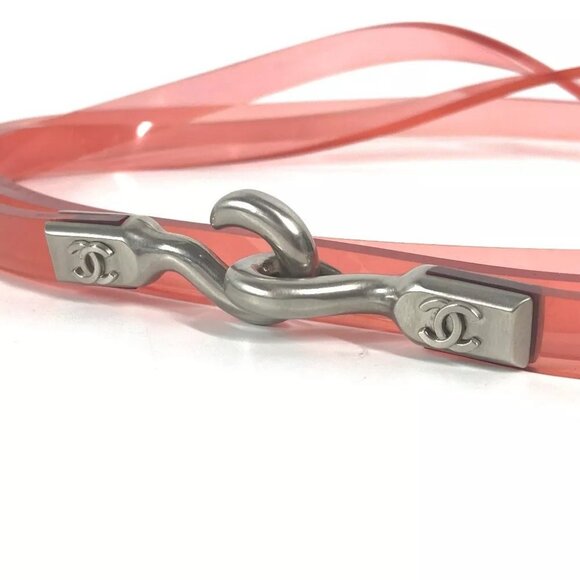 CHANEL 00C CC CC Mark belt Vinyl pink - Picture 12 of 12